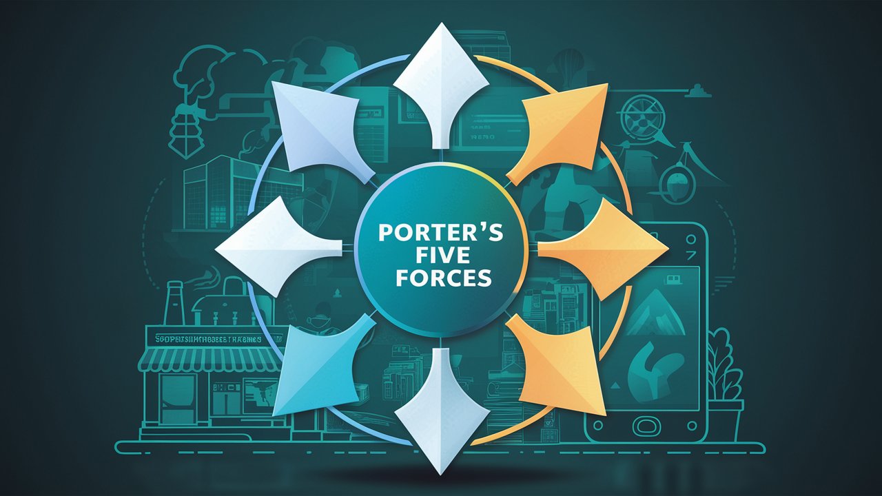 "Explore Porter's Five Forces Model and learn how to analyze industry competition effectively. This guide covers the threat of new entrants, bargaining power of suppliers and buyers, threat of substitutes, and industry rivalry. Perfect for business strategists and market analysts looking to improve competitive positioning."